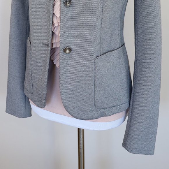 GAP Size 6 Gray Academy Blazer Suit Jacket Career - Picture 3 of 11